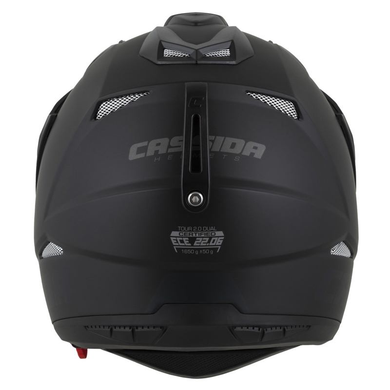 Cassida Tour 2.0 Dual enduro sisak matt fekete-szürke, matt fekete sildel