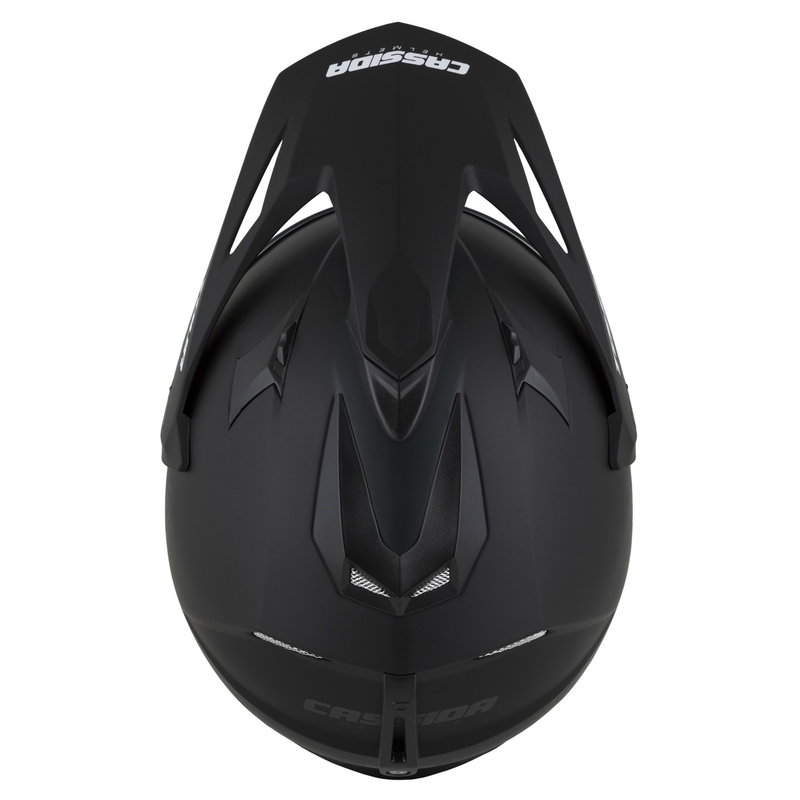 Cassida Tour 2.0 Dual enduro sisak matt fekete-szürke, matt fekete sildel