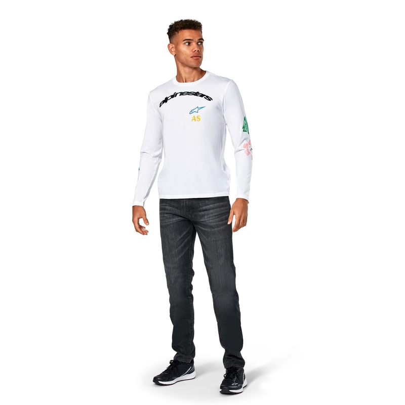 Alpinestars Brundo CSF hosszú ujjú póló fehér