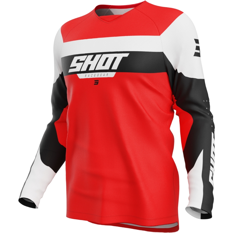 Shot Draw League gyerek motokrossz mez piros