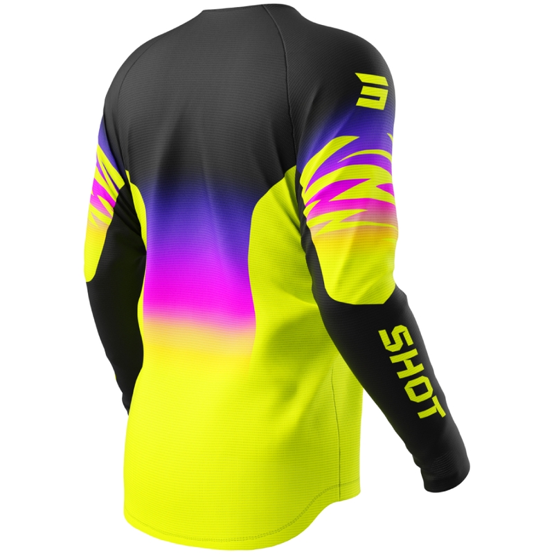 Shot Draw X-Trem gyerek motokrossz mez fluo sárga