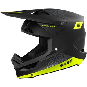 Shot Furious Draw motokrossz bukósisak fluo sárga