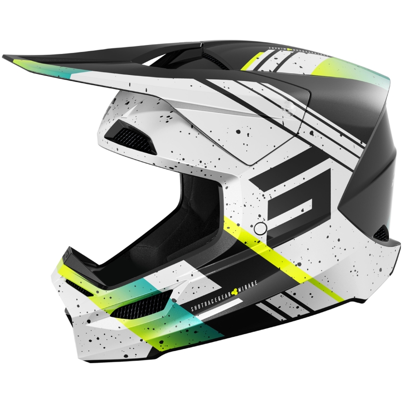 Shot Furious Mirage motokrossz bukósisak kék-fluo sárga