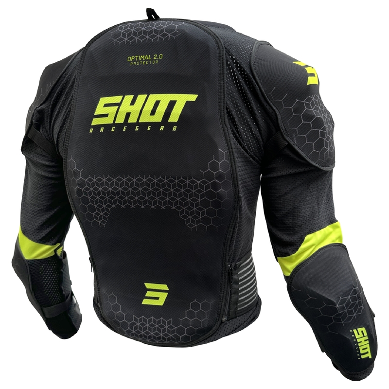 Shot Optimal 2.0 testvédő fekete-sárga