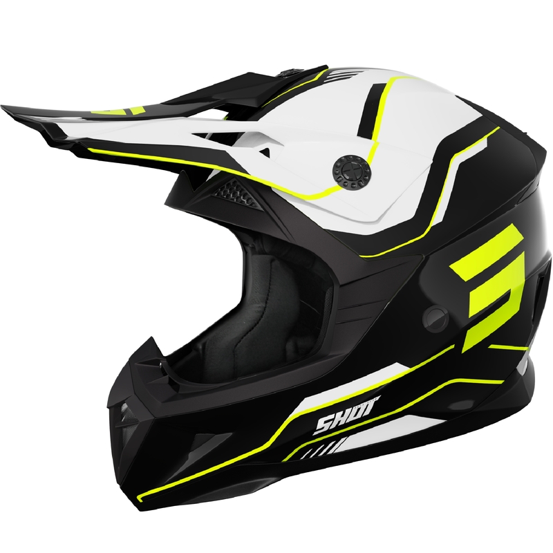 Shot Pulse Lines gyerek motokrossz sisak fekete-fluo sárga