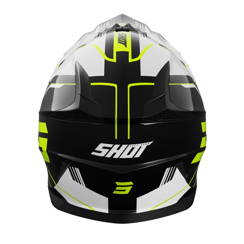 Shot Pulse Lines gyerek motokrossz sisak fekete-fluo sárga