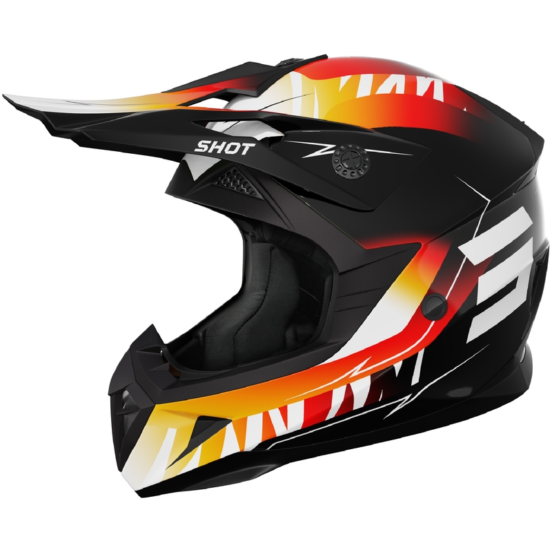 Shot Pulse X-Trem gyerek motokrossz sisak narancssárga-piros