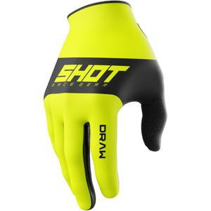 Shot Draw Sky gyerek motokrossz kesztyű fluo sárga