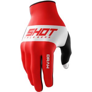 Shot Draw Sky gyerek motokrossz kesztyű piros