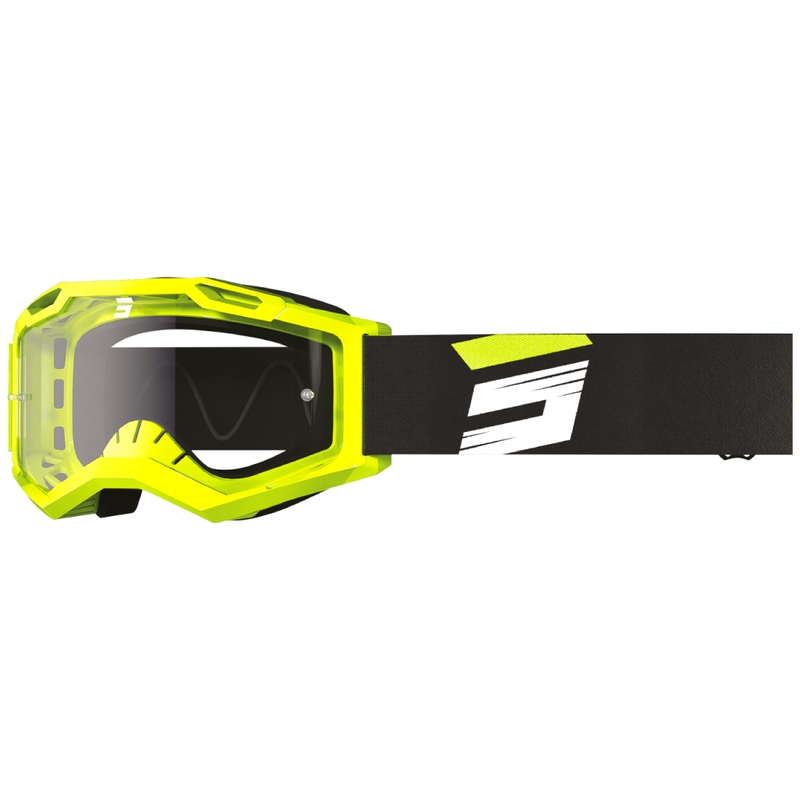 Shot Assault 2.0 Claw motokrossz szemüveg fluo sárga, átlátszó plexivel