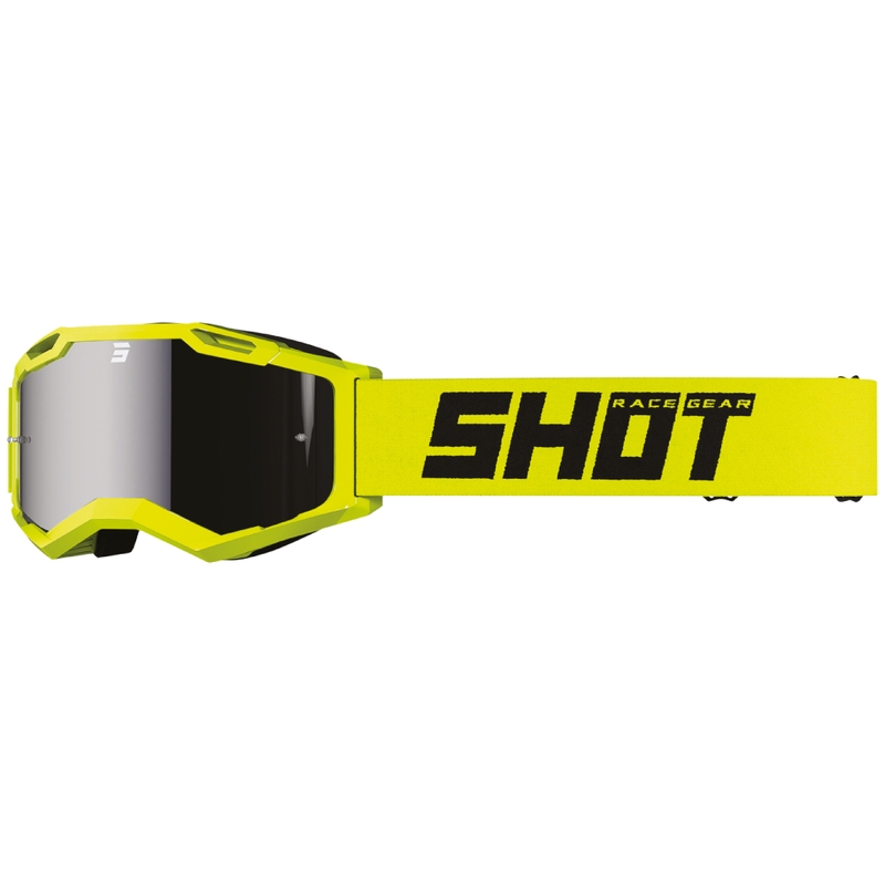 Shot Assault 2.0 Solid motokrossz szemüveg fluo sárga irídium plexivel