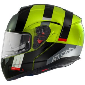 MT Atom SV Gorex C3 felnyitható bukósisak fekete-szürke-fluo sárga kiárusítás