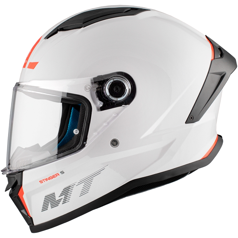 MT Stinger 2 Solid zárt motoros bukósisak fényes fehér
