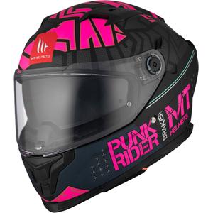 MT BRAKER SV PUNK RIDER B8 zárt bukósisak fekete-rózsaszín