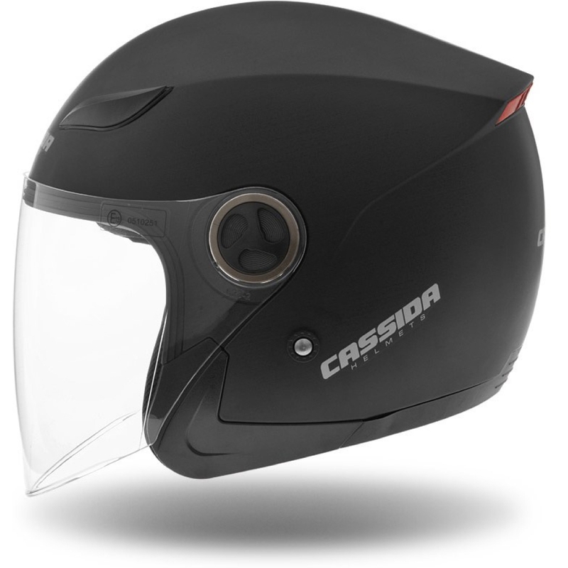 Nyitott motoros sisak Cassida Reflex fekete matt