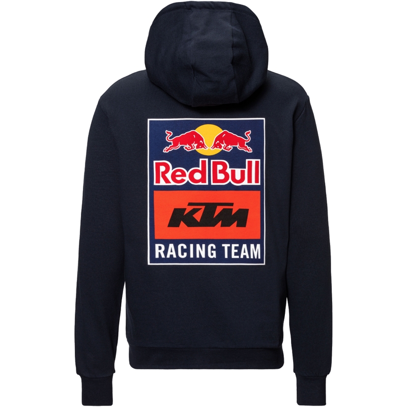 KTM Logo Zip Hoodie kapucnis pulóver kék-narancssárga