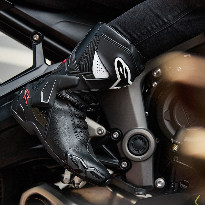 Alpinestars Stella SMX-6 3 női motoros csizma fekete-fehér-rózsaszín
