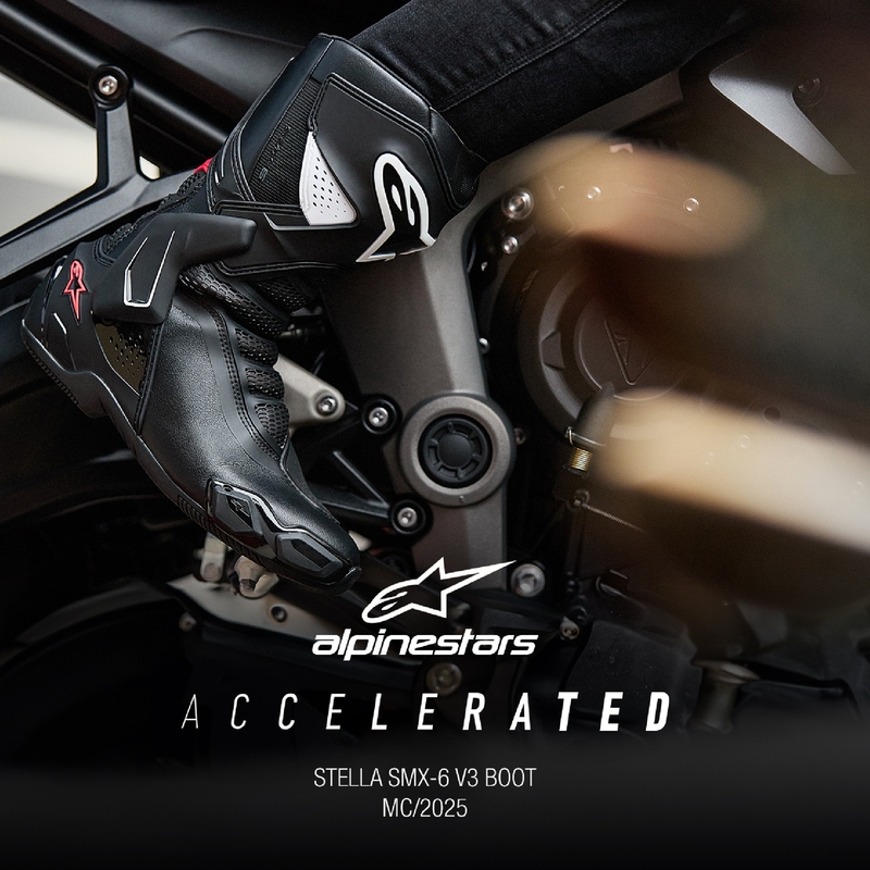 Alpinestars Stella SMX-6 3 női motoros csizma fekete-fehér-rózsaszín