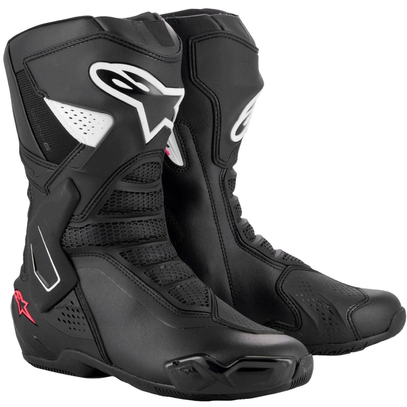 Alpinestars Stella SMX-6 3 női motoros csizma fekete-fehér-rózsaszín