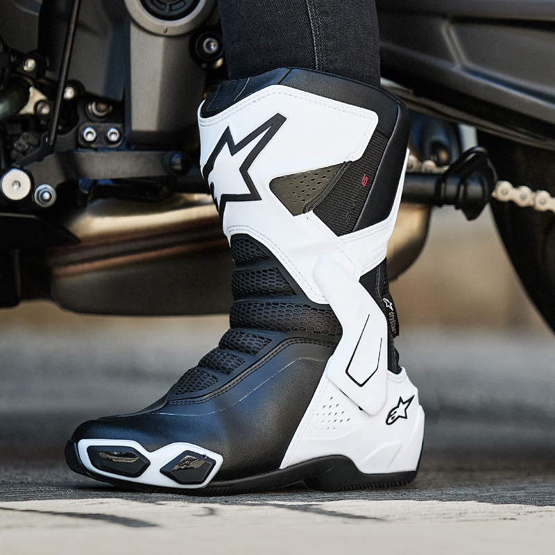 Alpinestars Stella SMX-6 3 Drystar női motoros csizma fehér-fekete