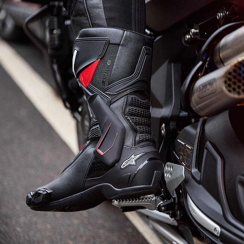 Alpinestars SMX-6 3 Drystar motoros csizma fekete-piros