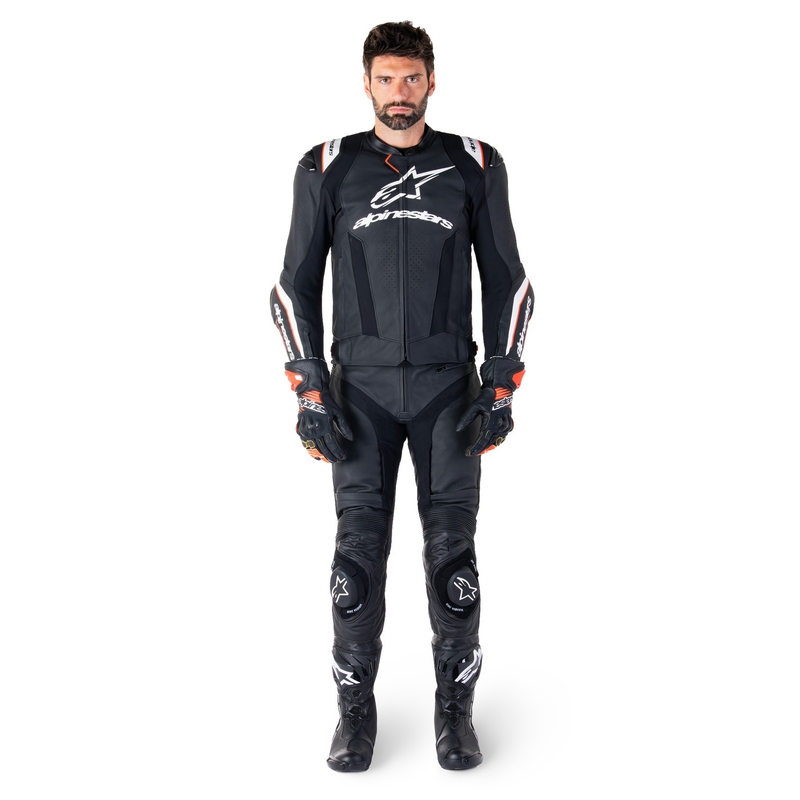 Alpinestars Missile 3 Ignition motoros bőrkabát fekete-fehér