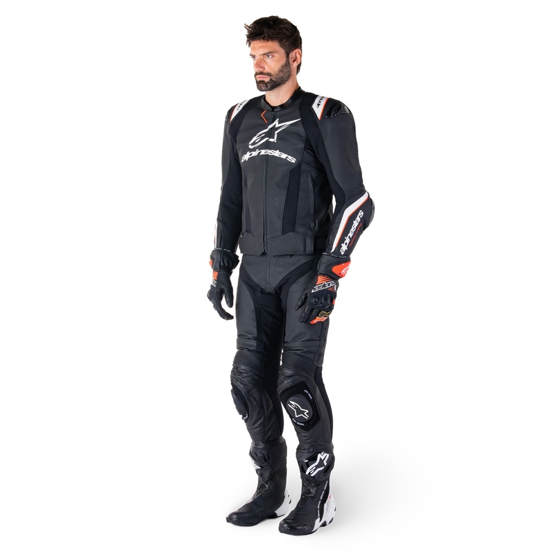 Alpinestars Missile 3 Ignition motoros bőrkabát fekete-fehér