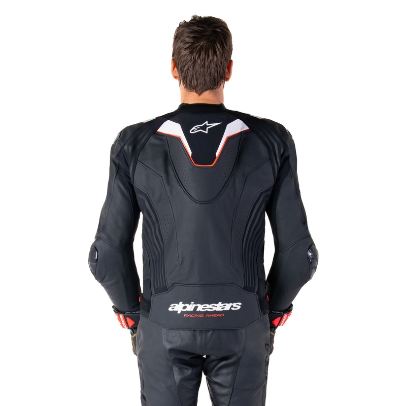 Alpinestars Missile 3 Ignition motoros bőrkabát fekete-fehér