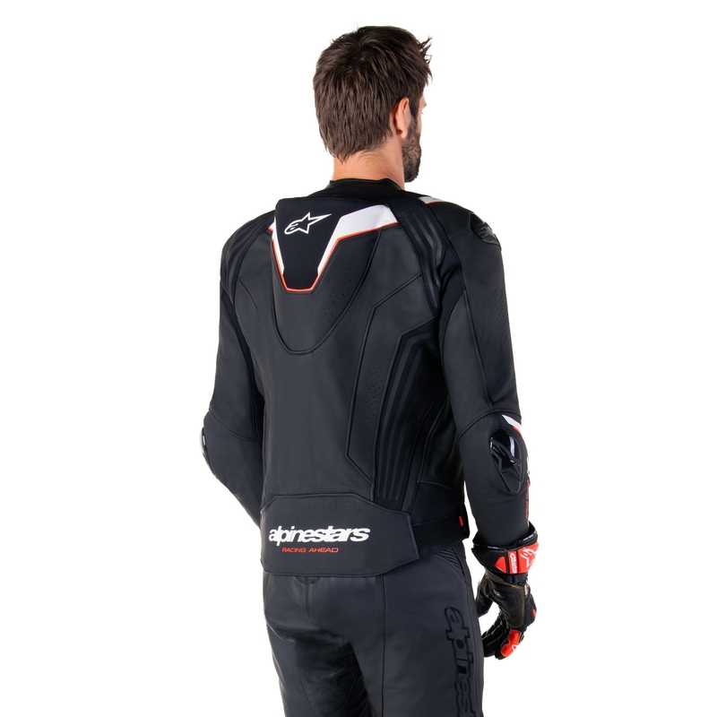 Alpinestars Missile 3 Ignition motoros bőrkabát fekete-fehér