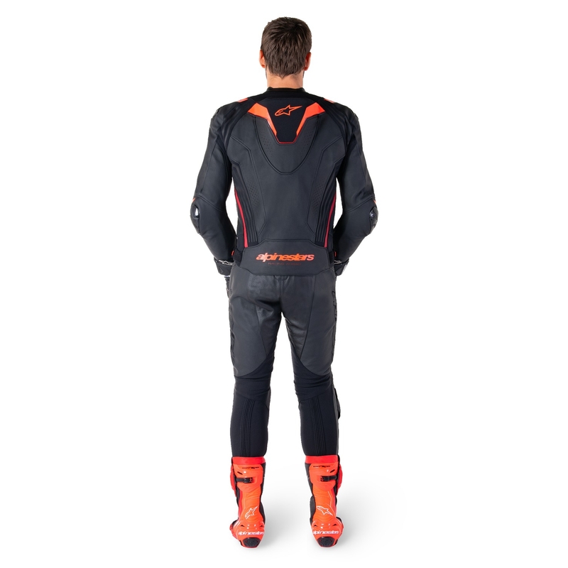 Alpinestars Missile 3 Ignition motoros bőrkabát fekete-fluo piros-sötétpiros