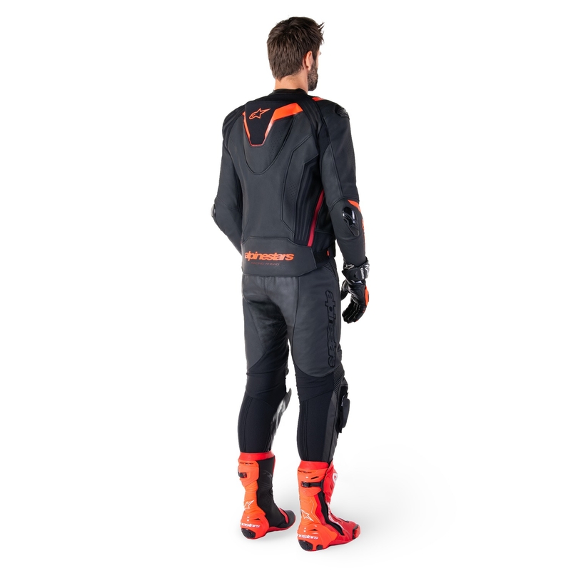 Alpinestars Missile 3 Ignition motoros bőrkabát fekete-fluo piros-sötétpiros