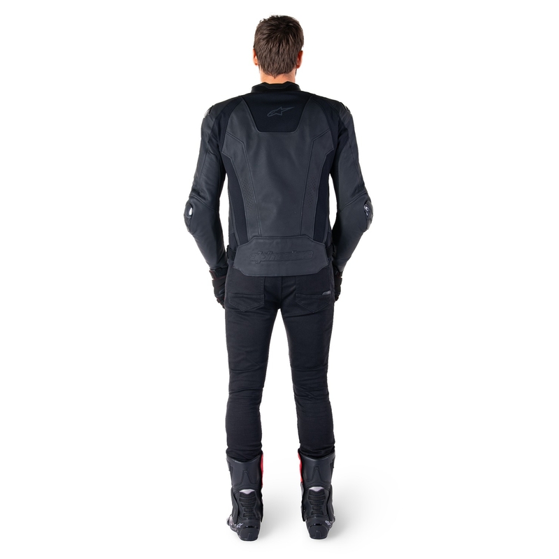 Alpinestars Missile 3 motoros bőrkabát teljes fekete