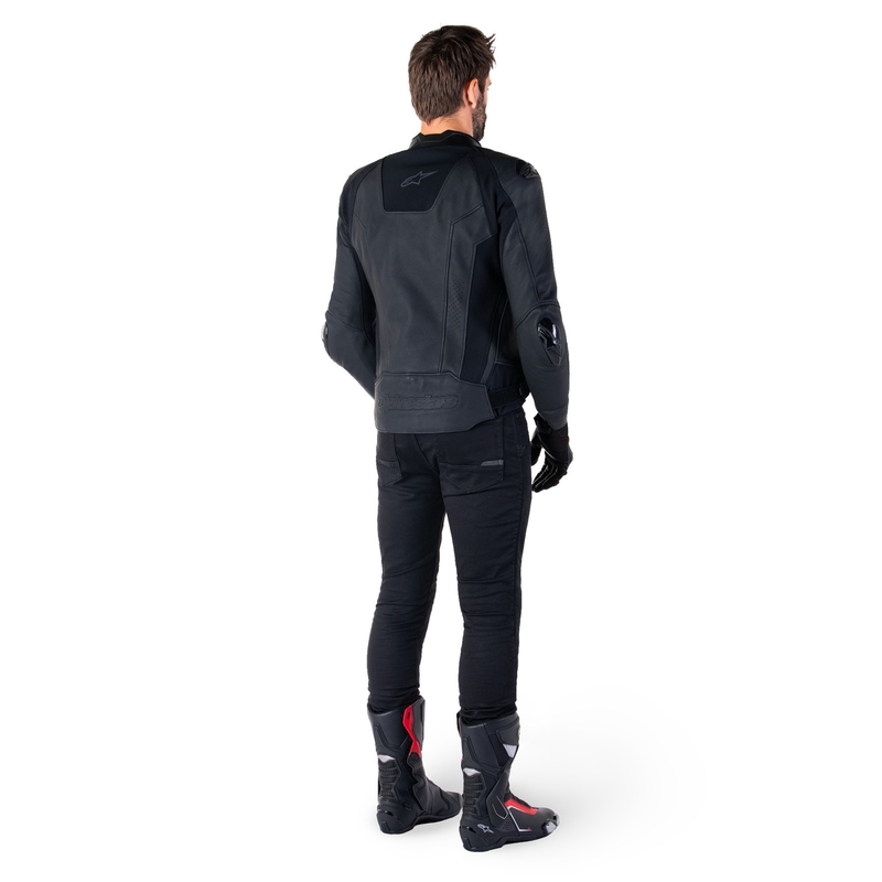 Alpinestars Missile 3 motoros bőrkabát teljes fekete