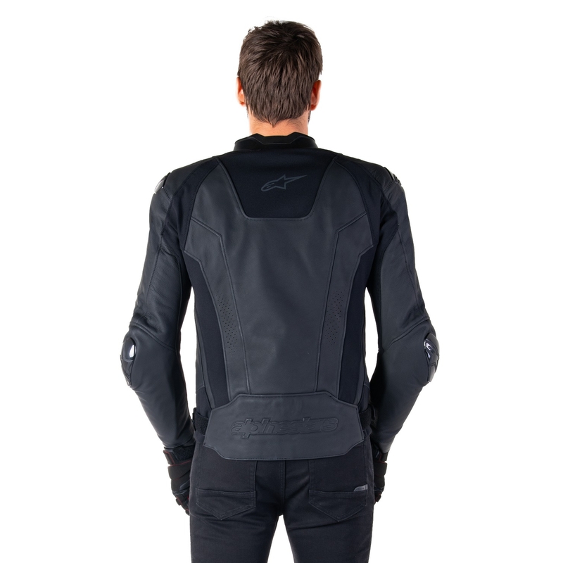Alpinestars Missile 3 motoros bőrkabát teljes fekete