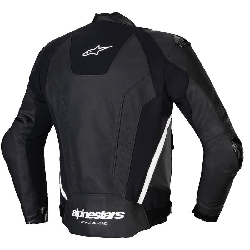 Alpinestars Missile 3 motoros bőrkabát fekete-fehér