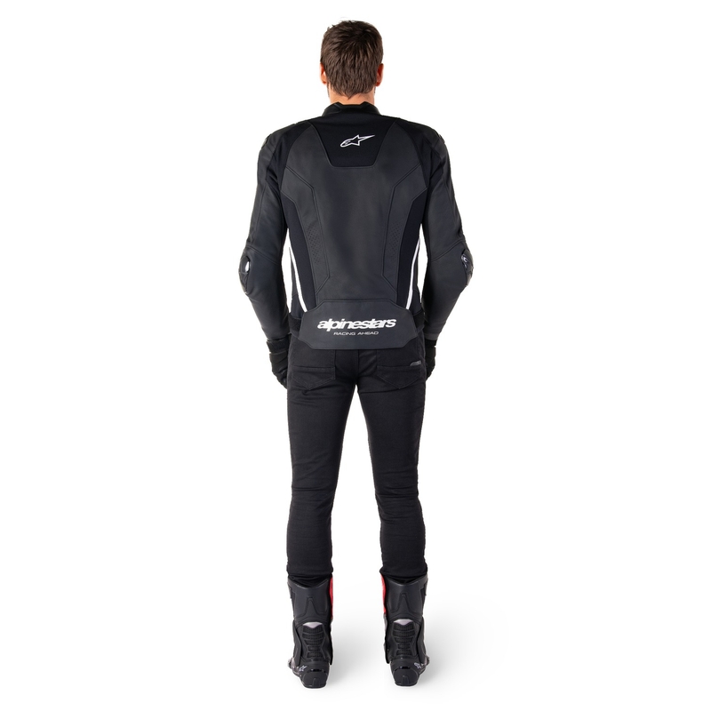 Alpinestars Missile 3 motoros bőrkabát fekete-fehér