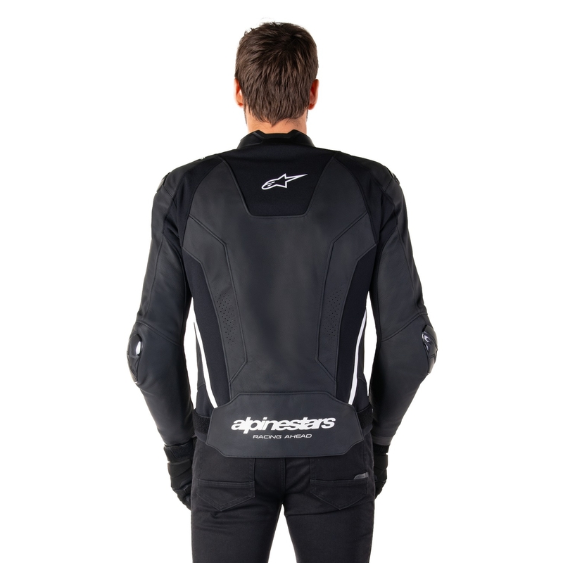 Alpinestars Missile 3 motoros bőrkabát fekete-fehér