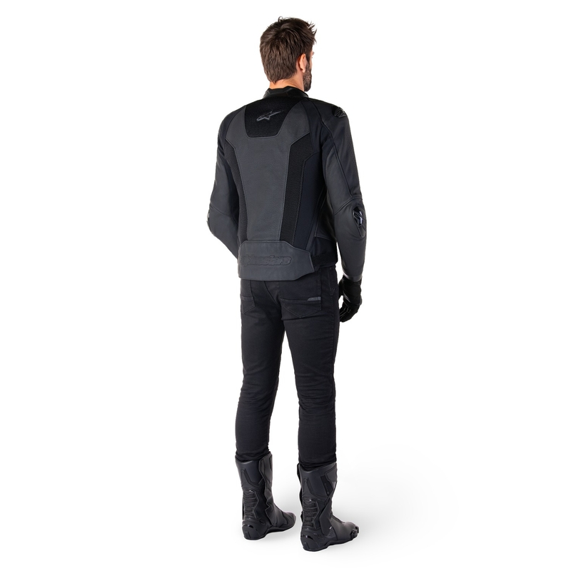 Alpinestars Missile 3 Airflow motorkerékpár bőrkabát fekete