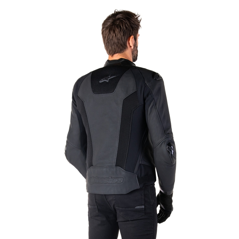 Alpinestars Missile 3 Airflow motorkerékpár bőrkabát fekete