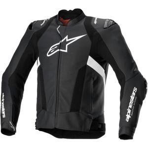 Alpinestars Missile 3 Airflow motorkerékpár bőrkabát fekete-fehér