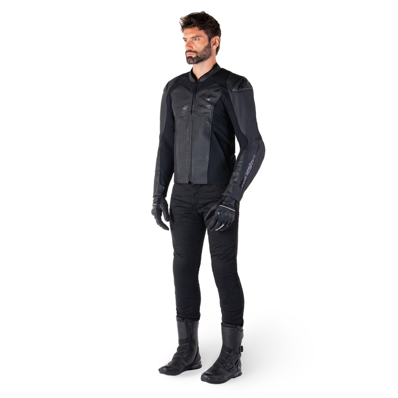 Alpinestars Faster 3 motoros bőrdzseki fekete