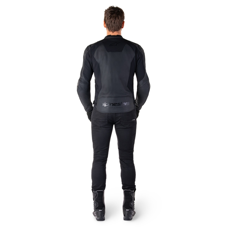 Alpinestars Faster 3 motoros bőrdzseki fekete