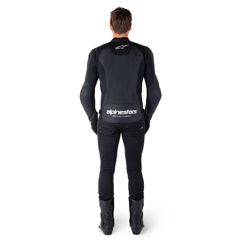 Alpinestars Faster 3 motoros bőrdzseki fekete-fehér