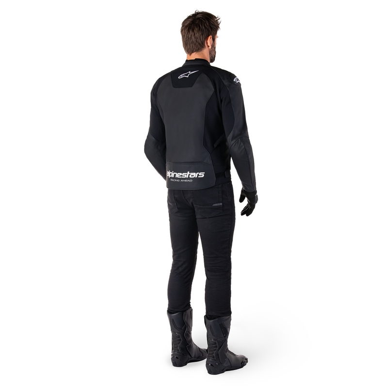 Alpinestars Faster 3 motoros bőrdzseki fekete-fehér
