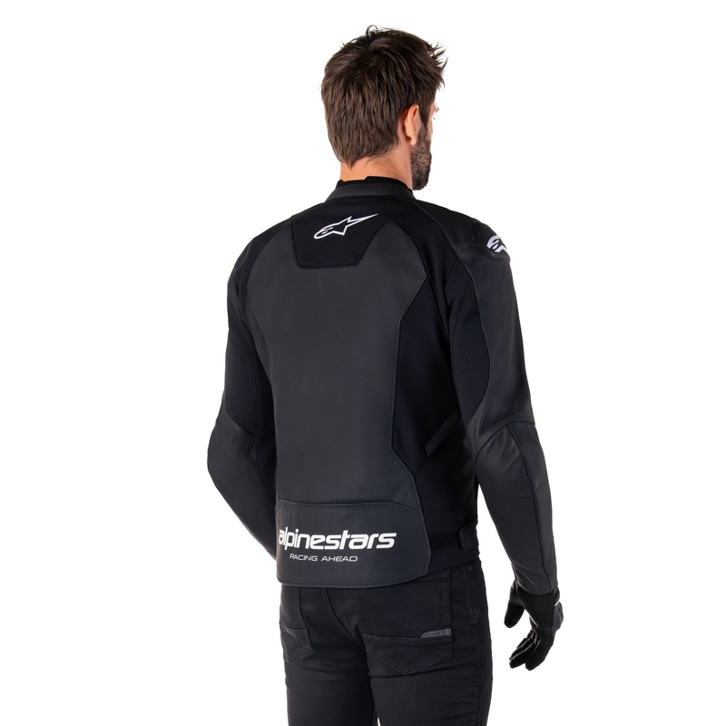 Alpinestars Faster 3 motoros bőrdzseki fekete-fehér