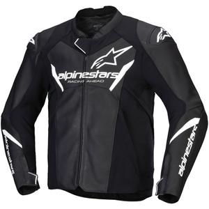 Alpinestars Faster 3 motoros bőrdzseki fekete-fehér