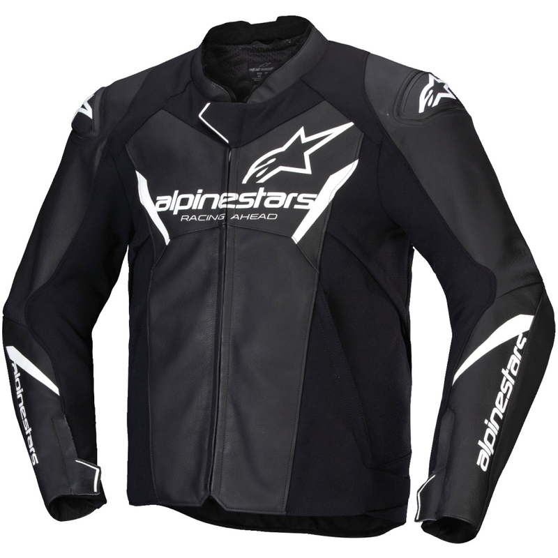 Alpinestars Faster 3 motoros bőrdzseki fekete-fehér
