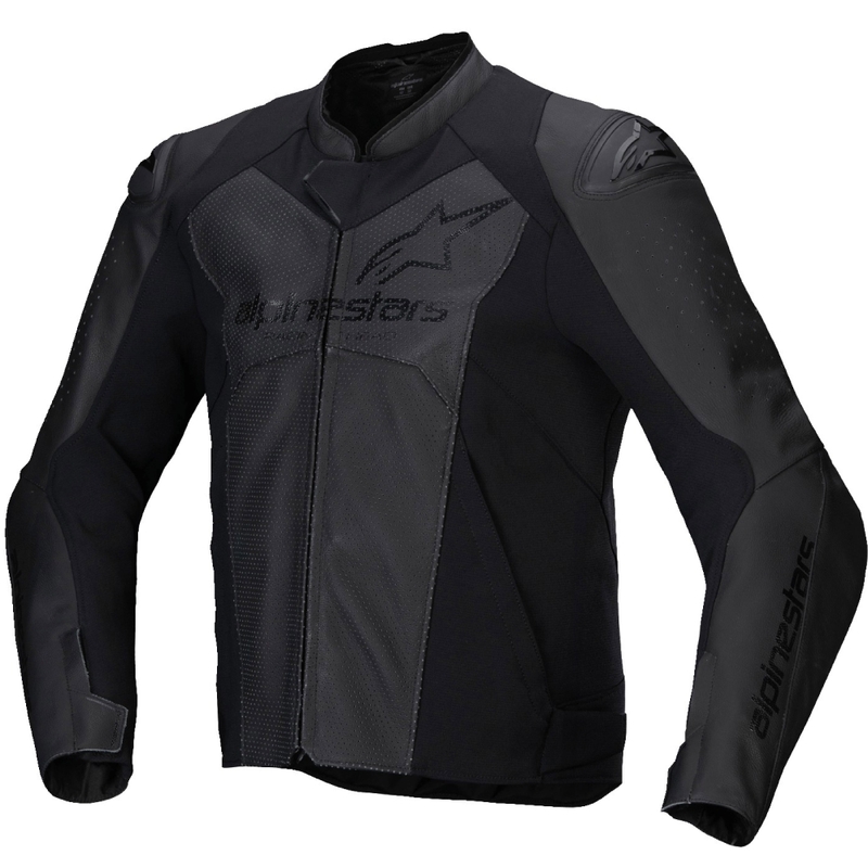 Alpinestars Faster 3 Airflow motoros bőrkabát teljes fekete