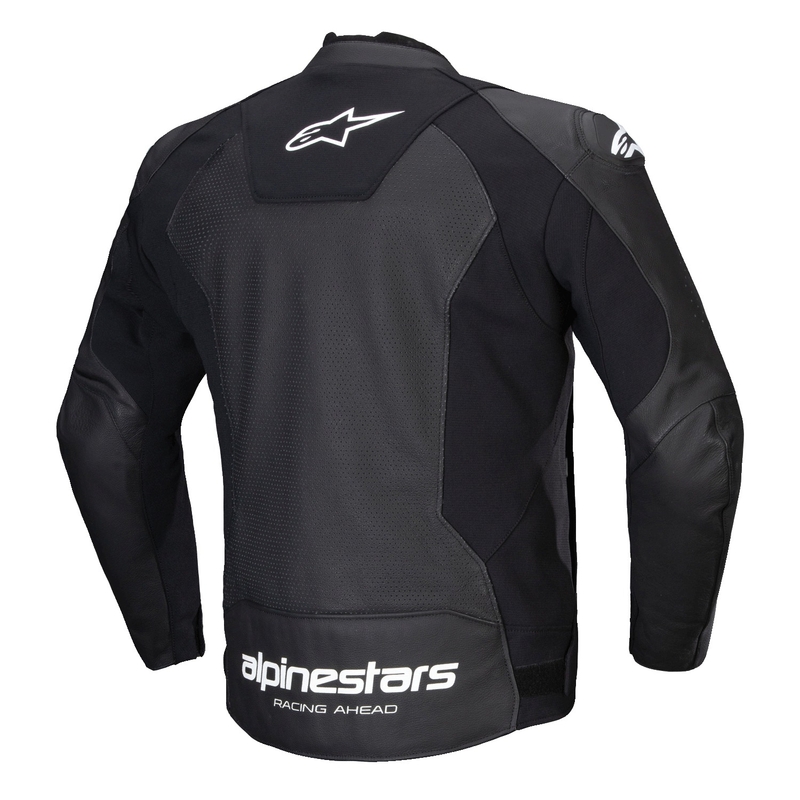 Alpinestars Faster 3 Airflow motoros bőrkabát fekete-fehér