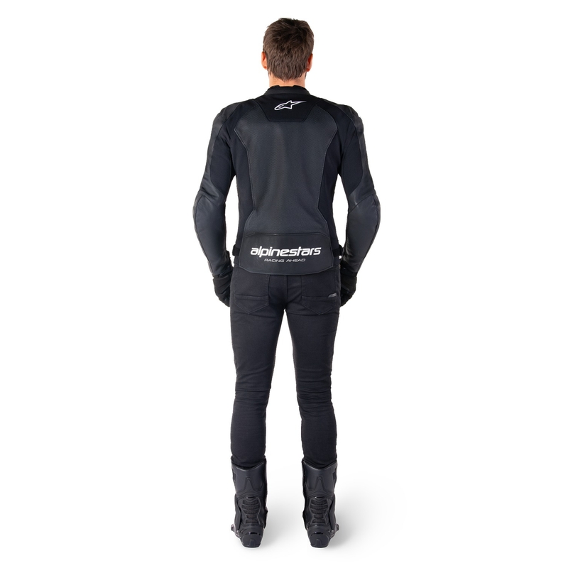 Alpinestars Faster 3 Airflow motoros bőrkabát fekete-fehér